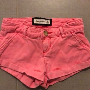 Abercrombie kids bright coral short Size 8
